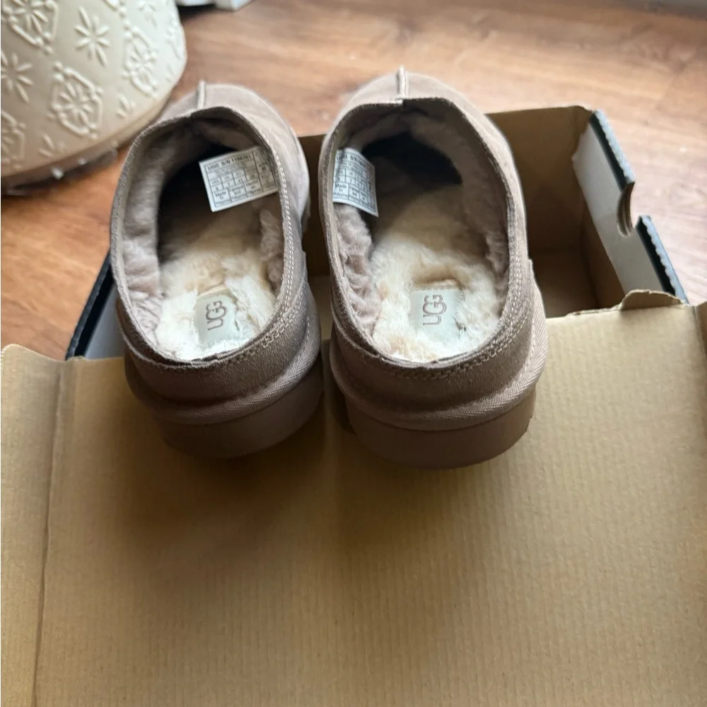 UGG Men’s Slip-On Suede Loafers in Taupe